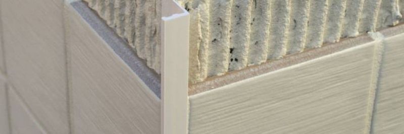 Genesis ESP PVC Straight Edge Tile Trim  2.5m x 8, 10 or 12mm x 10 lengths