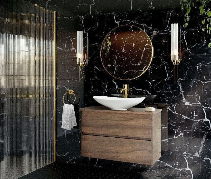 Genova Marble Effect Gloss Porcelain Wall/Floor Tile 600 x 300 x 9mm x 1m2