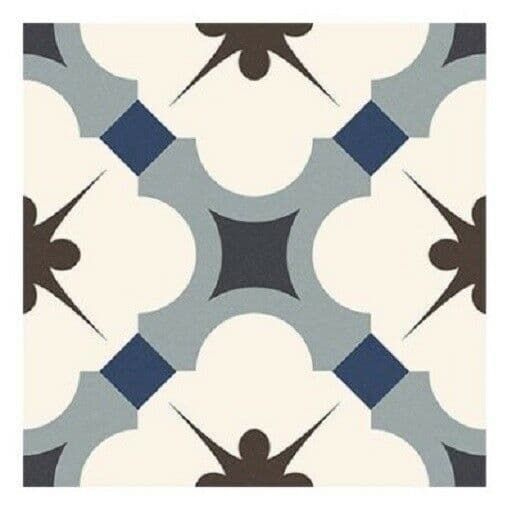 Grace Blue Taco Porcelain Matt Feature Wall/Floor Tile 165 x 165 x 7mm x 1x Box