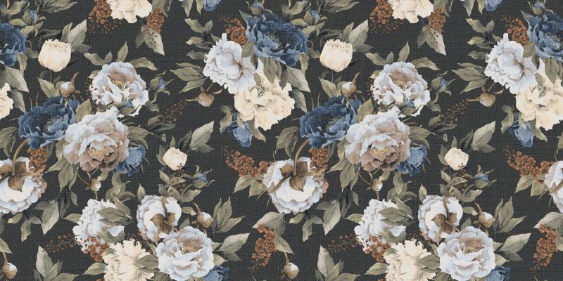 Romantic Flowers Matt Porcelain Feature Wall Tile 1200 x 600 x 1 tile = 0.72m2