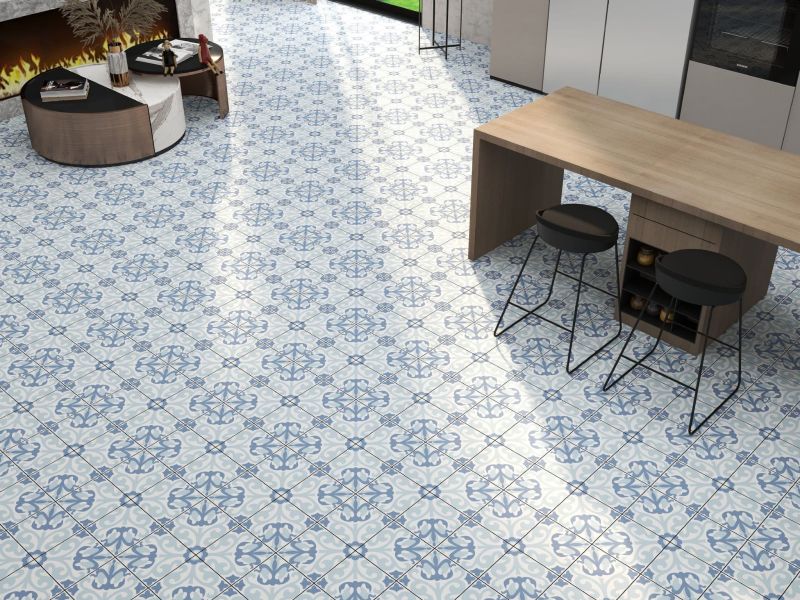 Saville Blue Porcelain Wall/Floor 200 x 200mm x 1 Box (*0.80m2)