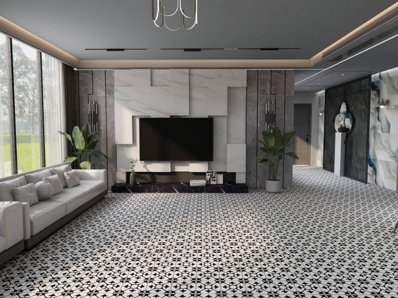 Stratford Black Porcelain Wall/Floor 200 x 200mm x 1 Box (*0.80m2)