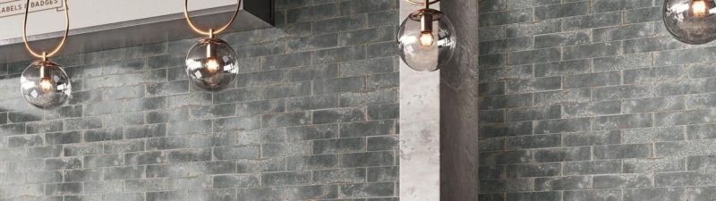Vibrant Stoneware Gloss Ceramic Bathroom/Kitchen Wall Tile 280 x 70mm x 1m2