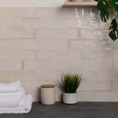 Asly Porcelain Gloss Wall/Floor Tile 300 x 75