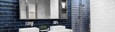 Bora Bora Wavy Gloss Ceramic Bathroom/Kitchen