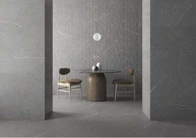 Capri Grey Stone Effect Ceramic Wall Tile 120