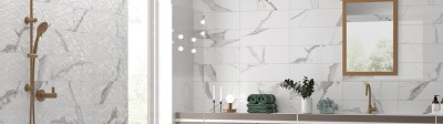 Cavan Calacatta ceramic gloss marble effect b