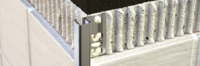 Genesis Contour Tile Trim Aluminium Bright Si