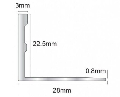 Genesis ESA225 -  Aluminium Straight Edge Til