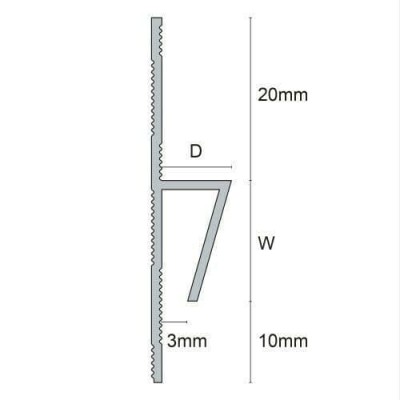 Genesis EVC Vinyl to Tile Trim White/Grey/Bla