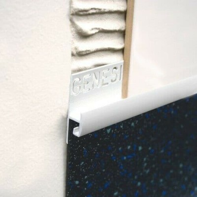 Genesis EVT Vinyl to Tile Trim White 2500 x 1