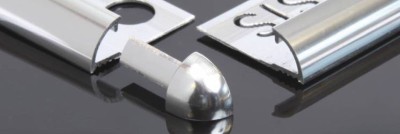 Genesis Rounded Tile Trim Aluminium Bright or