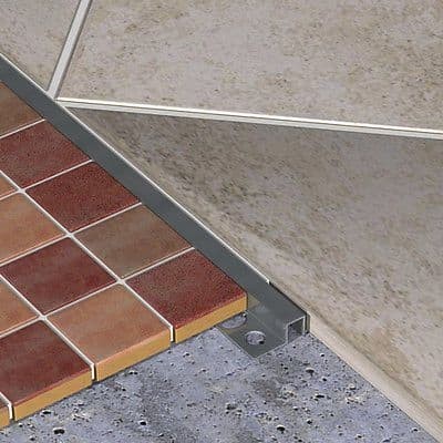 Genesis Square Tile Trim Aluminium Bright or 