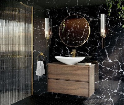 Genova Marble Effect Gloss Porcelain Wall/Flo