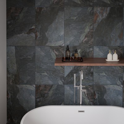 Keystone Blue Slate Effect Porcelain Floor Ti