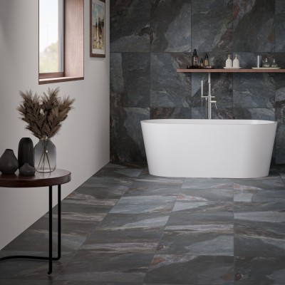 Keystone Blue Slate Effect Porcelain Floor Ti