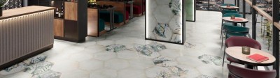 San Francisco Hexagon Matt Porcelain Floor Ti