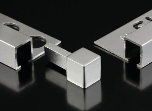 Genesis EDP Aluminium Internal/External Corner Piece for Cube/Box Tile Trim x 1