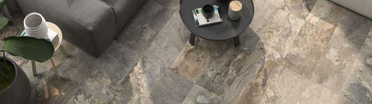 Granville Multicolour Slate Effect Porcelain Wall/Floor Tile 600 x 300 x 9mm x 1m2