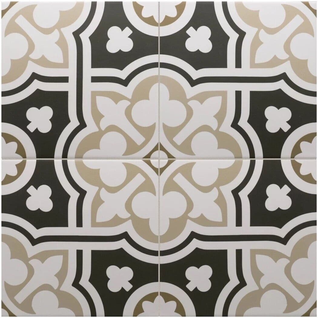 Rivoli Plaza Porcelain Matt Feature Wall/Floor Tile 200 x 200 x 10mm x 1m2