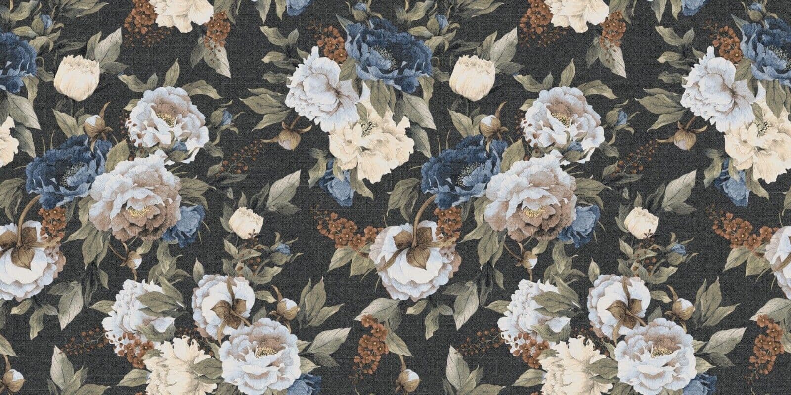 Romantic Flowers Matt Porcelain Feature Wall Tile 1200 x 600 x 1 tile = 0.72m2